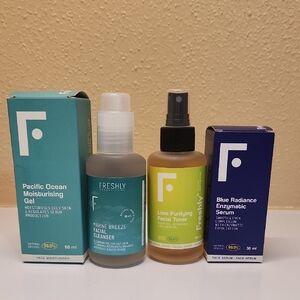 Skincare routine for oily and combination skin- FRESHLY COSMETICS Set (4)